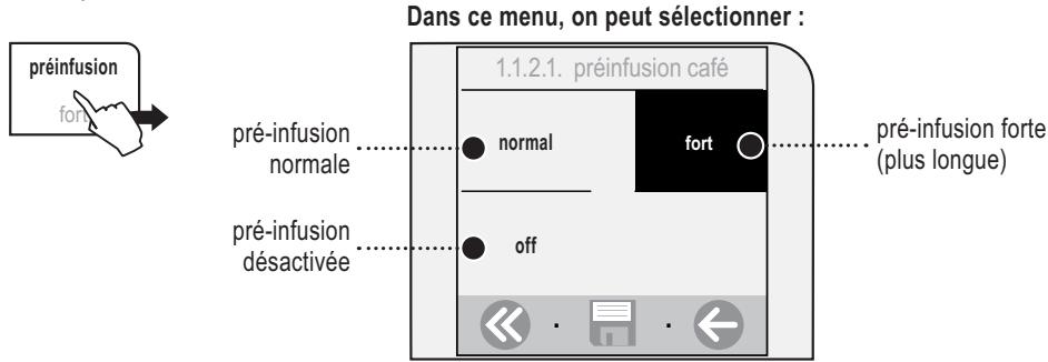 SAECO TALEA TOUCH - RéGLAGE «PRÉ-INFUSION» - 1