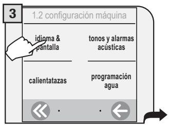 SAECO TALEA TOUCH - CONFIGURAR EL IDIOMA - 3