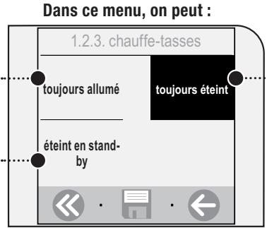 SAECO TALEA TOUCH - MENU « PLAQUE CHAUFFE-TASSES » - 2
