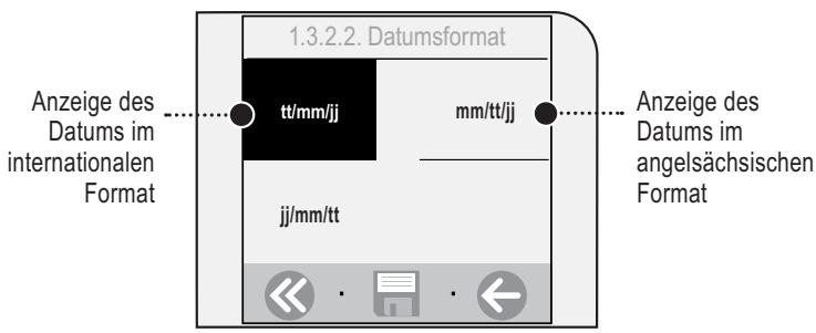 SAECO TALEA TOUCH - Datumsformat - 2