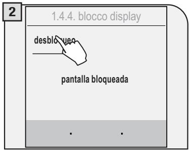 SAECO TALEA TOUCH - MENÜ «BLOQUEO PANTALLA» - 3