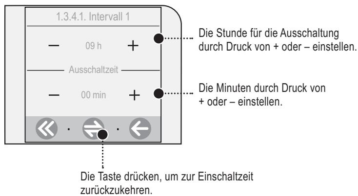SAECO TALEA TOUCH - Einstellung eines Einsatzintervalls - 3