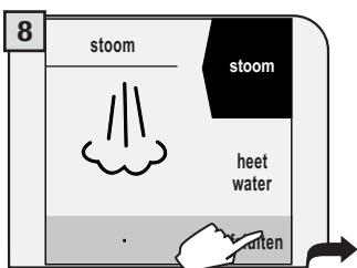SAECO TALEA TOUCH - AFGIFTE VAN STOOM - 9