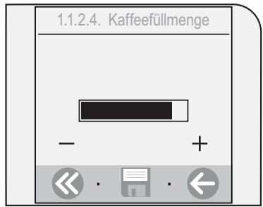 SAECO TALEA TOUCH - EINSTELLUNG WASSERMenge FÜR DIE KAFFEEAUSGABE - 2