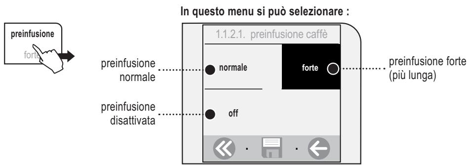 SAECO TALEA TOUCH - REGOLAIZIONE «PREINFUSIONE» - 1