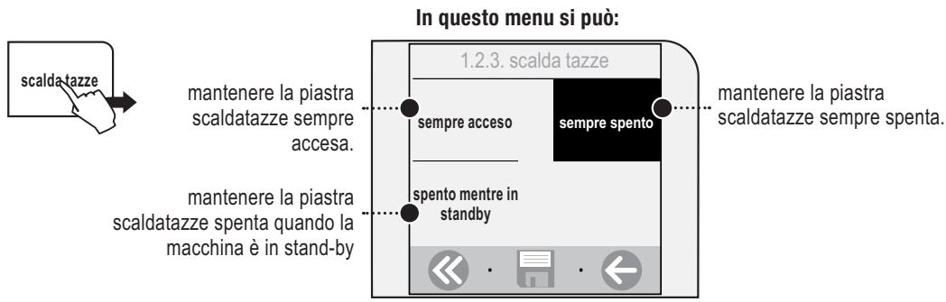 SAECO TALEA TOUCH - MENU «PIASTRA SCALDATAZZE» - 1