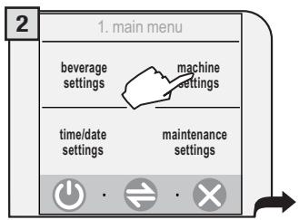 SAECO TALEA TOUCH - SETTING THE LANGUAGE - 2
