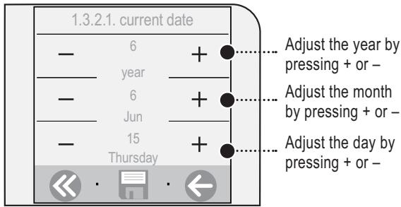 SAECO TALEA TOUCH - Current date - 2