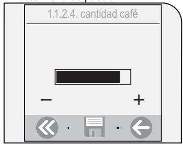 SAECO TALEA TOUCH - En este menu se possible: - 1