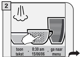 SAECO TALEA TOUCH - DOE PER KEER EEN MAATLEPEL VOORGEMALEN KOFFIE IN HET VAKJE. HET IS NIET MOGELIJK OM TEGELIKERTIJD TWEE KOPJES TE SCHENKEN. - 2