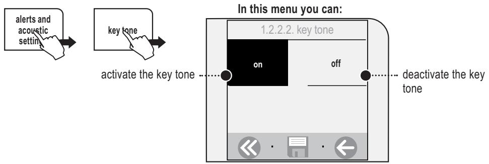 SAECO TALEA TOUCH - «KEY TONE» MENU - 1