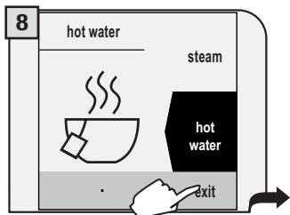 SAECO TALEA TOUCH - HOT WATER DISPENSING - 9
