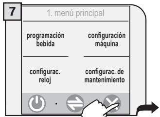 SAECO TALEA TOUCH - CONFIGURAR EL IDIOMA - 7