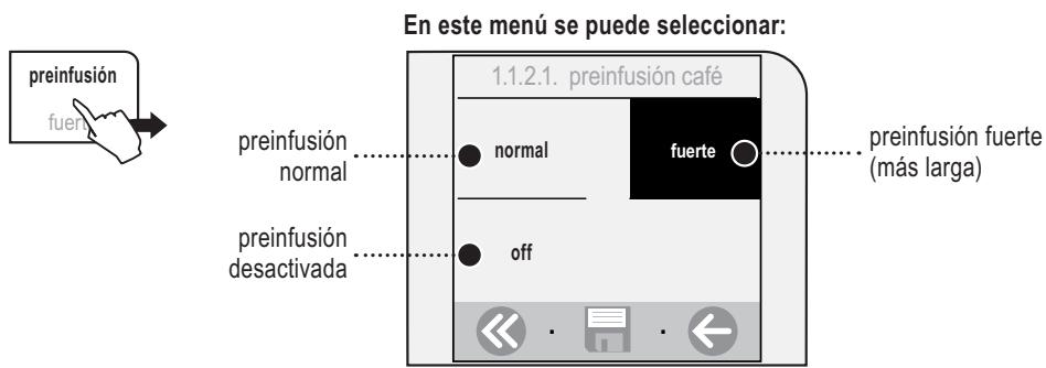 SAECO TALEA TOUCH - REGULACION «PREINFUSION» - 1