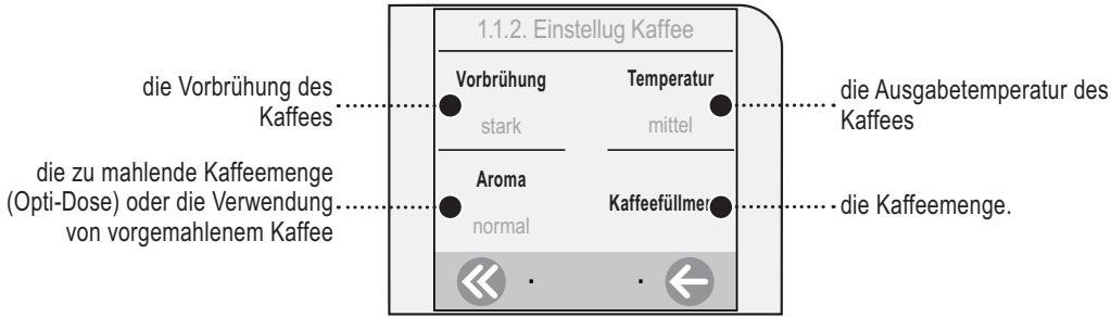 SAECO TALEA TOUCH - EINSTELLUNGENGETRÄNK - 2