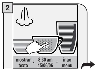 SAECO TALEA TOUCH - INTRODUZA SO UM MEDIDOR DE CAFÉ MOÍDO POR CADA VEZ. NÃO É POSSIVELDISTRIBUIR DOIS CAFÉS AO MESMO TEMPO. - 2