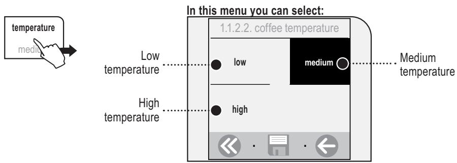 SAECO TALEA TOUCH - COFFEE TEMPERATURE ADJUSTMENT - 1