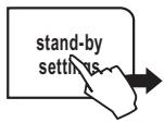 SAECO TALEA TOUCH - STAND-BY SETTINGS - 1