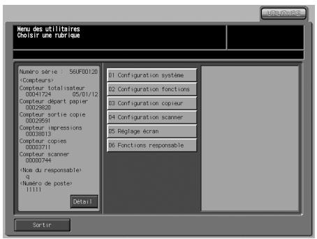 KONICA MINOLTA BIZHUB PRO 1050 1050E - Modification du code d'accès par l'utilisateur - 1