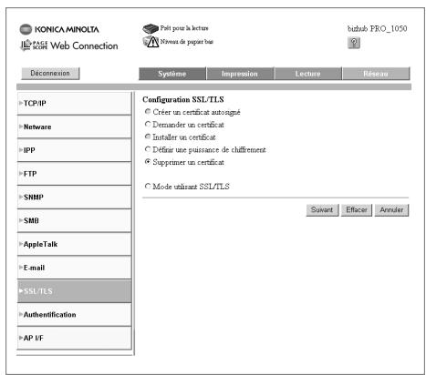 KONICA MINOLTA BIZHUB PRO 1050 1050E - Demander un certificat pour voir les informations - 2