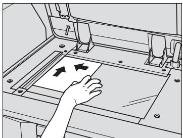 KONICA MINOLTA BIZHUB PRO 1050 1050E - Positionnement d'un original sur la vitre d'exposition - 1