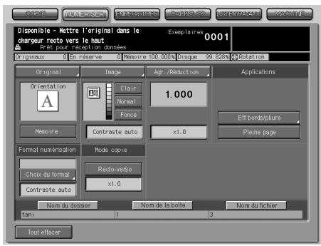 KONICA MINOLTA BIZHUB PRO 1050 1050E - Procedez aux réglages voulus, puis appuyez sur [Départ] sur le panneau de contrôle pour numériser et enregistrer les données image. - 1
