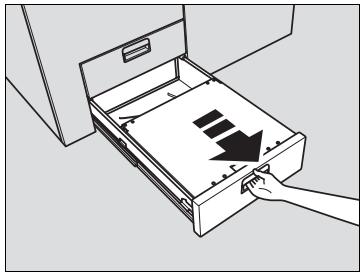 KONICA MINOLTA BIZHUB PRO 1050 1050E - Vidage de la corbeille à déchets (P) de la Piqueuse à cheval SD-501 - 2