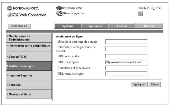 KONICA MINOLTA BIZHUB PRO 1050 1050E - Assistance en ligne - 1