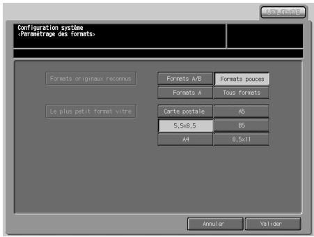 KONICA MINOLTA BIZHUB PRO 1050 1050E - 07 Paramétrage formats - 2