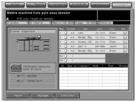 KONICA MINOLTA BIZHUB PRO 1050 1050E - Si I'écran Éteindre puis rallumer s'affiche - 1