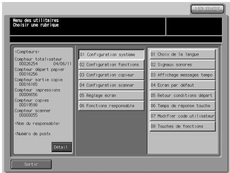 KONICA MINOLTA BIZHUB PRO 1050 1050E - Modification du code d'accès par l'utilisateur - 2