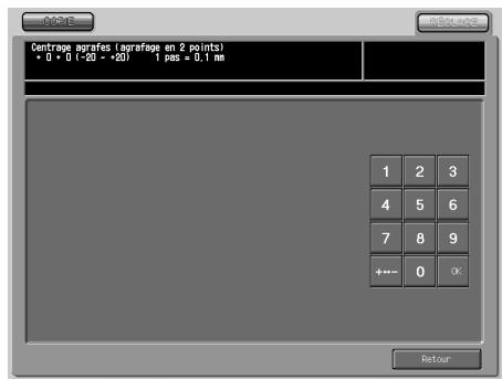 KONICA MINOLTA BIZHUB PRO 1050 1050E - Réglage du centrage des agrafes - 3