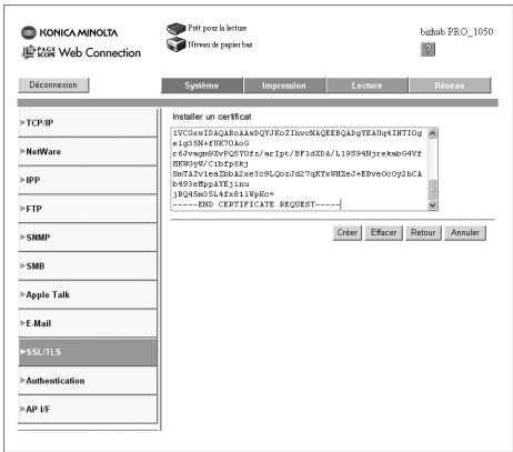 KONICA MINOLTA BIZHUB PRO 1050 1050E - Demander un certificate - 5
