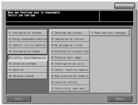 KONICA MINOLTA BIZHUB PRO 1050 1050E - 07 Sélect. fonction réserve - 1