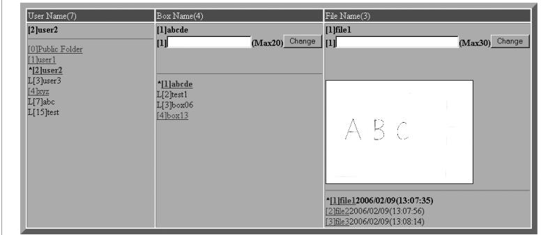 KONICA MINOLTA BIZHUB PRO 1050 1050E - Modifier le nom de fichier. - 1