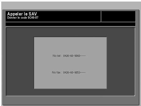 KONICA MINOLTA BIZHUB PRO 1050 1050E - Si le message "Appeler le SAV" s'affiche - 1