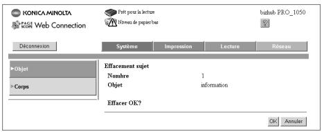 KONICA MINOLTA BIZHUB PRO 1050 1050E - Pour supprimer des objets - 1