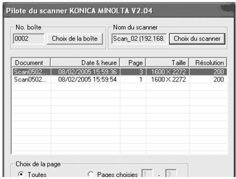 KONICA MINOLTA BIZHUB PRO 1050 NETWORK SCANNER - Fonctions et paramètres du pilote de scanner réseau - 1