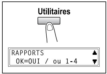 KONICA MINOLTA DI1611FAX - Selectionner le menu "RAPPORTS" - 1