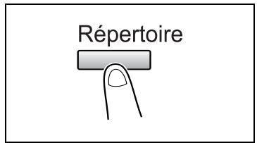 KONICA MINOLTA DI1611FAX - Faxer à l'aide du repertoire - 1