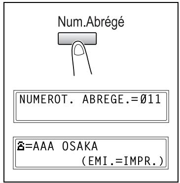 KONICA MINOLTA DI1611FAX - Faxer par numérotation abrégée - 2