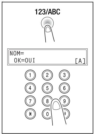 KONICA MINOLTA DI1611FAX - Spécification du réglage “NOM UTILISATEUR” - 2