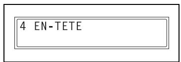 KONICA MINOLTA DI1611FAX - Spécification du réglage "EN-TETE" - 1