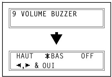 KONICA MINOLTA DI1611FAX - Spécification du réglage "VOLUME BUZZER" - 1