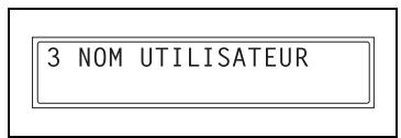 KONICA MINOLTA DI1611FAX - Spécification du réglage “NOM UTILISATEUR” - 1