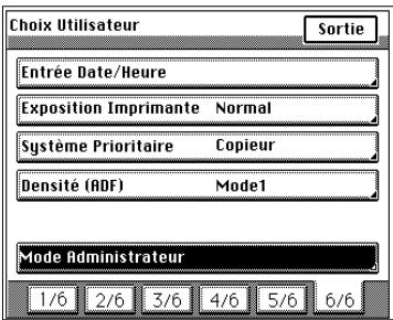 KONICA MINOLTA DI620 - Sélection d'un crédit copies pour chaque département - 5