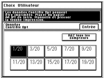 KONICA MINOLTA DI620 - Effacement compteur pour chaque département - 7