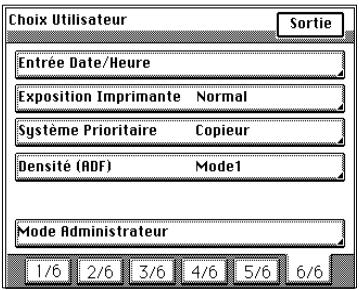 KONICA MINOLTA DI620 - Sélectionner la fonction Contrôle Département - 3