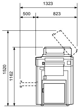 KONICA MINOLTA DI620 - Espace requis - 2
