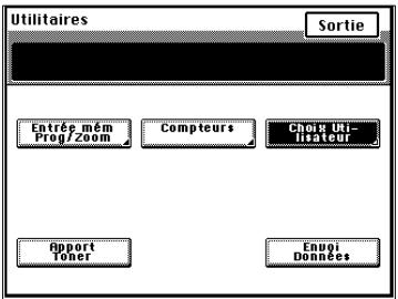 KONICA MINOLTA DI620 - Sélectionner la fonction Contrôle Département - 2